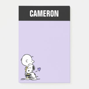 Post-it® cacahuètes Saint Valentin Charlie Brown & Snoo