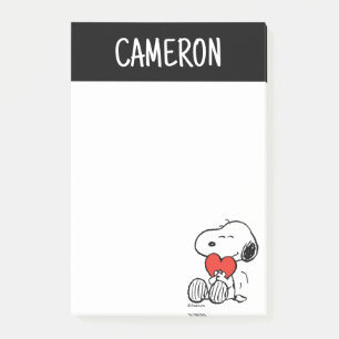 Post-it® cacahuètes Saint Valentin Snoopy Heart Hug