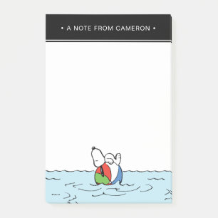 Post-it® cacahuètes Snoopy Beach Ball Beach