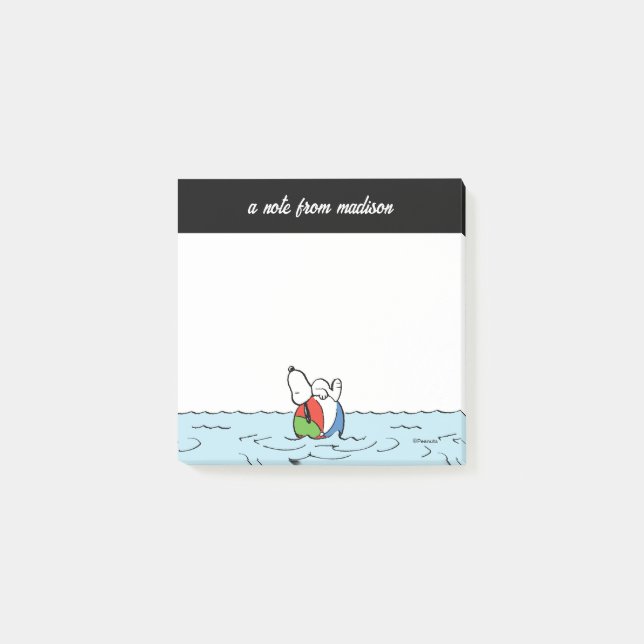 Post-it® cacahuètes | Snoopy Beach Ball Beach (Devant)