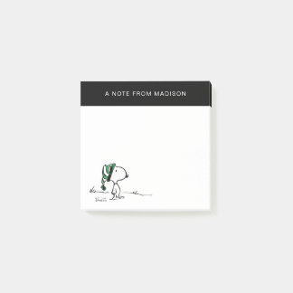 Post-it® cacahuètes | Snoopy Green Casquette de neige