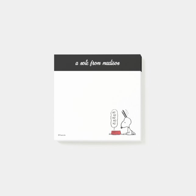 Post-it® cacahuètes | Snoopy Ho Ho Ho Plat alimentaire (Devant)