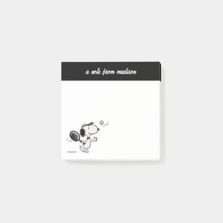 Post-it® cacahuètes | Snoopy Joue Au Tennis