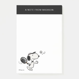 Post-it® cacahuètes | Snoopy Joue Au Tennis