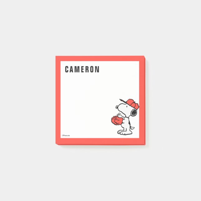 Post-it® cacahuètes | Snoopy Making the Catch (Devant)