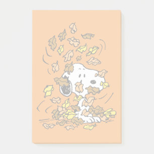 Post-it® cacahuètes Snoopy Pile de Feuilles