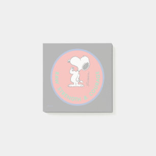 Post-it® cacahuètes Snoopy Raw Force & Courage Badge