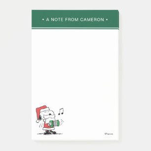 Post-it® cacahuètes Snoopy Santa Claus Accordian