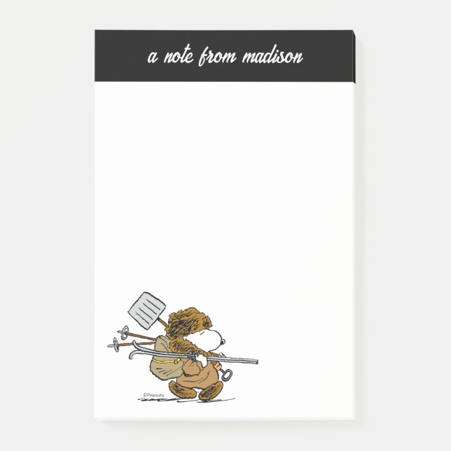 Post-it® cacahuètes | Snoopy Snow Warrior (Devant)