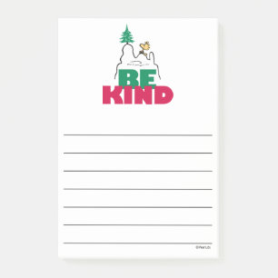 Post-it® cacahuètes Snoopy & Woodstock Be Kind