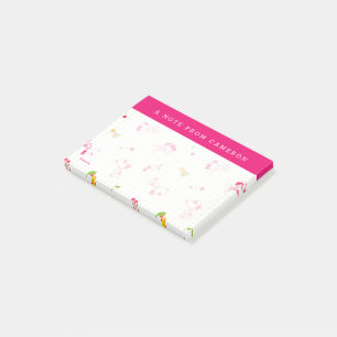 Post-it® cacahuètes Snoopy & Woodstock Cherry Motif