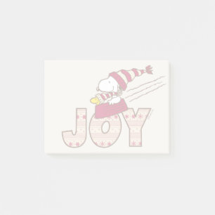 Post-it® cacahuètes Snoopy & Woodstock Joy Sled Ride