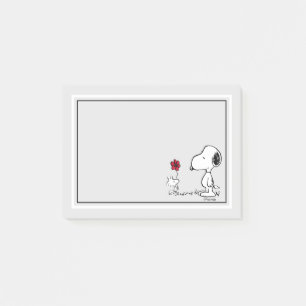 Post-it® cacahuètes Snoopy & Woodstock Rouge & Noir