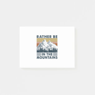 Post-it® Cadeau Camper Plutôt Être Dans Les Montagnes Ann