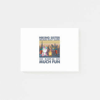 Post-it® Cadeau Camper | Randonnée Soeur parce que fou seul