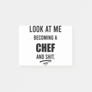 Post-it® Cadeau de cuisine drôle pour chemise de chef drôle
