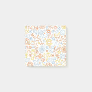 Post-it® Cadeau de Noël Fleurs Abstraites sur blanc