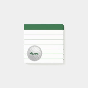 Post-it® Cadeau de notes Post It de golf personnalisées