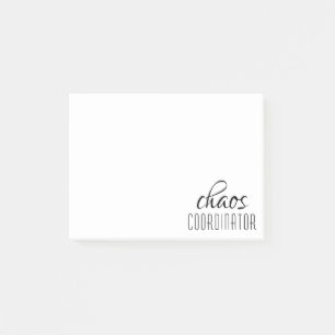 Post-it® Cadeau drôle de coordinateur de chaos pour appréci