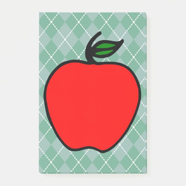 Post-it® Cadeau Notes Post It École Pomme Rouge (Devant)