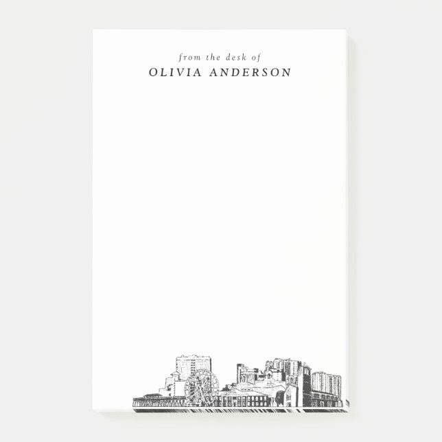 Post-it® Cadeau professionnel de Myrtle Beach moderne perso (Devant)