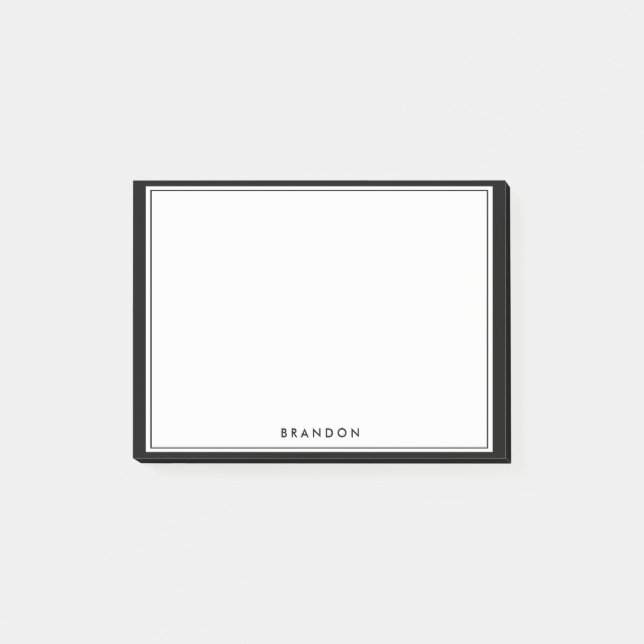 Post-it® Cadeaux Personnalisés Pour Hommes Notes Black Post (Devant)