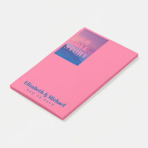 Post-it® Cadeaux PHOTO pour les jeunes mariés NOTRE HISTOIR