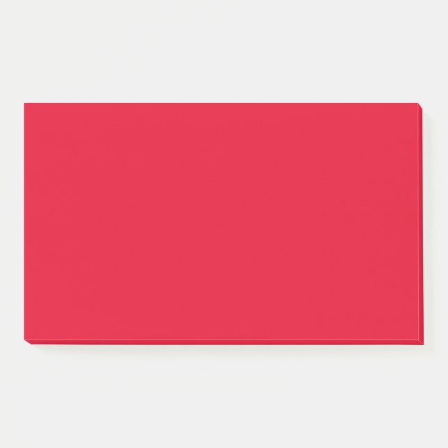 Post-it® Cadmium Rouge couleur solide (Devant)