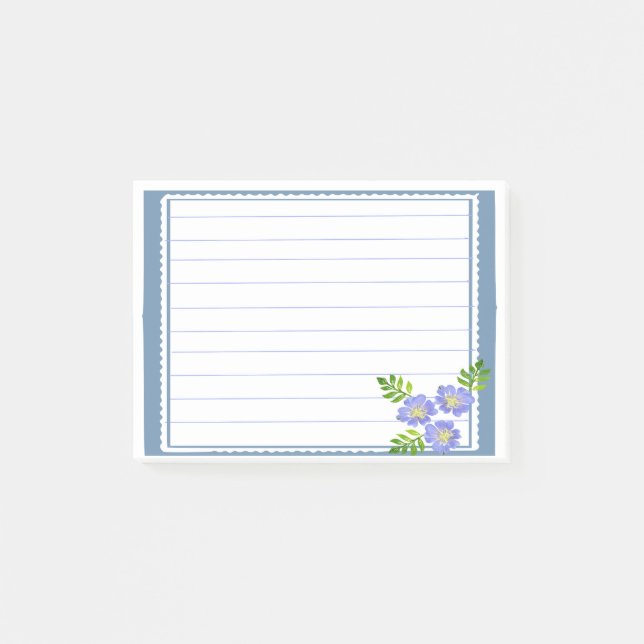Post-it® Cadre à bordure bleue  (Devant)