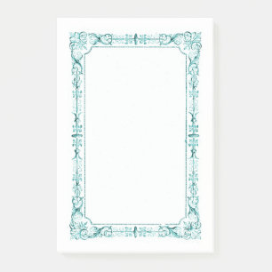 Post-it® Cadre Aqua Green Fancy