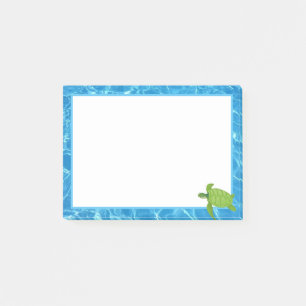 Post-it® Cadre de Tortue de Mer Mignonne & Eau