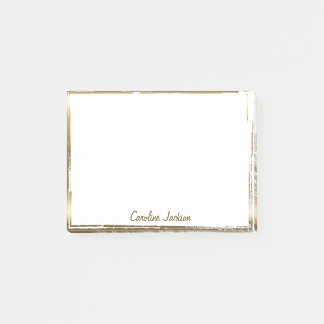 Post-it® Cadre doré sophistiqué personnalisé (Devant)