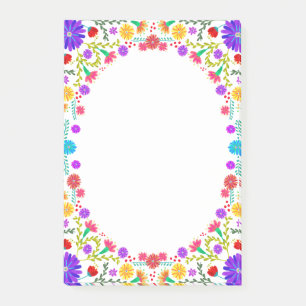 Post-it® Cadre floral mexicain de fiesta coloré