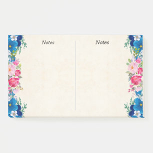 Post-it® Cadre rose et bleu Fleur Fleur Faisant