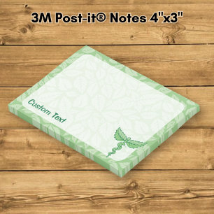 Post-it® Caducée avec fond de feuilles