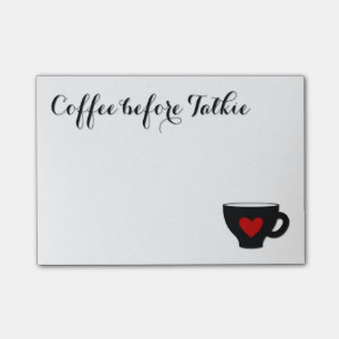 Post-it® Café avant coeur de tasse d'intoxiqué de café d