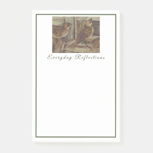 Post-it® Cahier Rustique Moineau - Nature Inspirée au Quoti