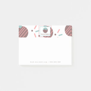 Post-it® Cake Pop Sprinkings Bakery Cake Business Logo