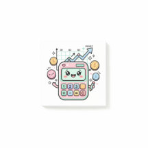 Calculatrice pastel Kawaii Autocollant pour étudia