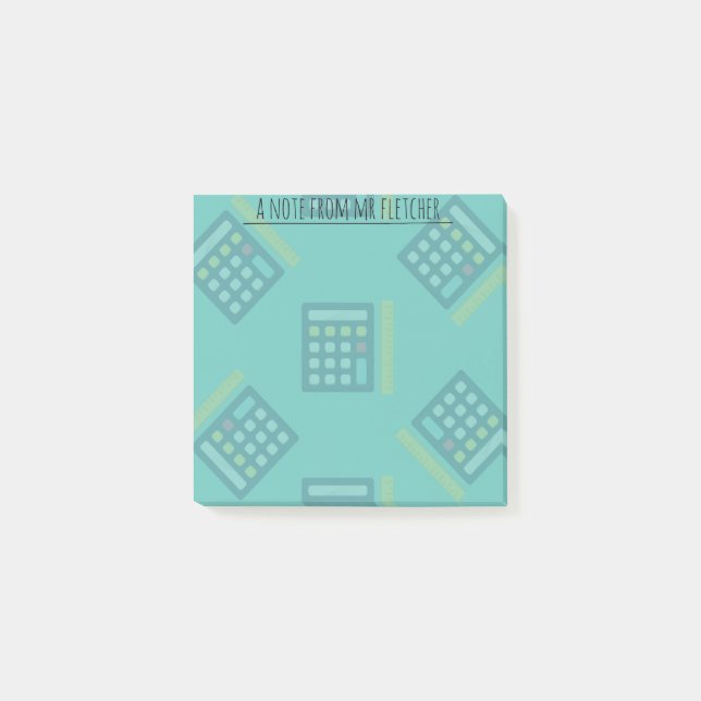 Post-it® Calculatrices personnalisées Notes mathématiques p (Devant)