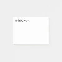 Calligraphie Noir Blanc Personnalisé Plaque Modern