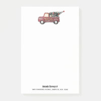 Camion Jouet Rouge vintage avec arbre de Noël