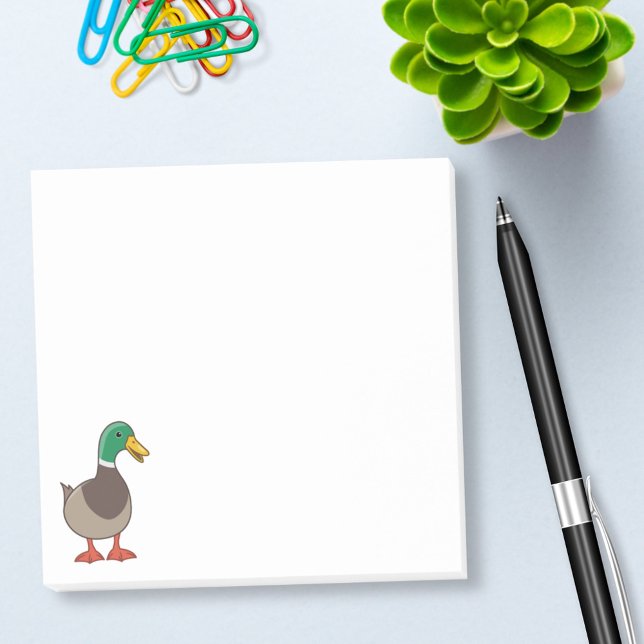 Post-it® Canard colvert de dessin animé mignon (Créateur téléchargé)