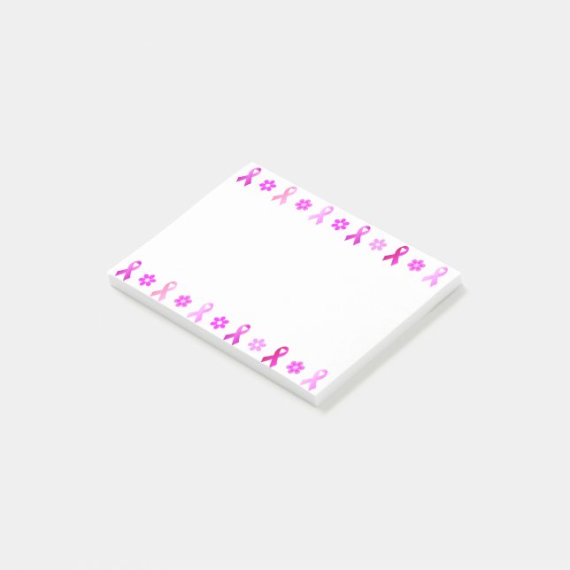 Post-it® Cancer du sein Ruban rose (Incliné)