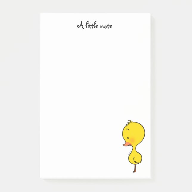 Post-it® caneton jaune mignon (Devant)