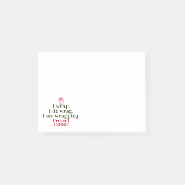 Post-it® Canon de Noël | Funny Holiday Grammar Humour (Devant)