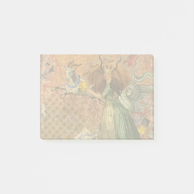Post-it® Capricorn Femme Chèvre Whimsical Amusant (Devant)