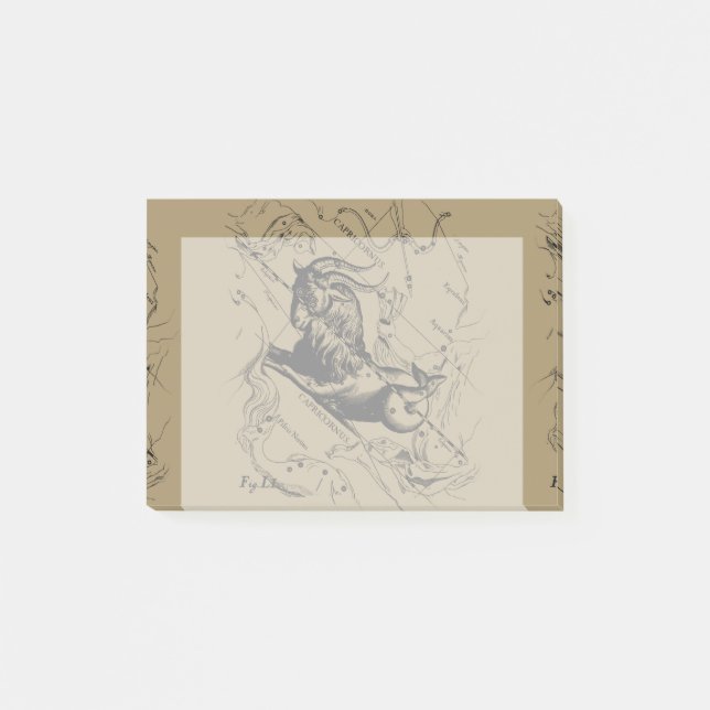 Post-it® Capricorne Constellation Carte Hevelius circa 1690 (Devant)