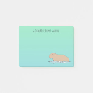 Post-it® Capybara Cute Wildlife Zoo animal