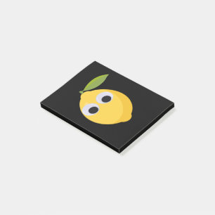 Post-it® Caractère citron mignon avec yeux googly